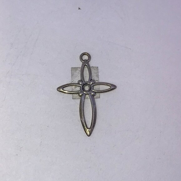 Sterling Silver Open Cross Pendant - Picture 5 of 16